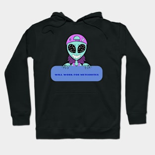 Meteorite Collector "Will Work for Meteorites" Meteorite Hoodie